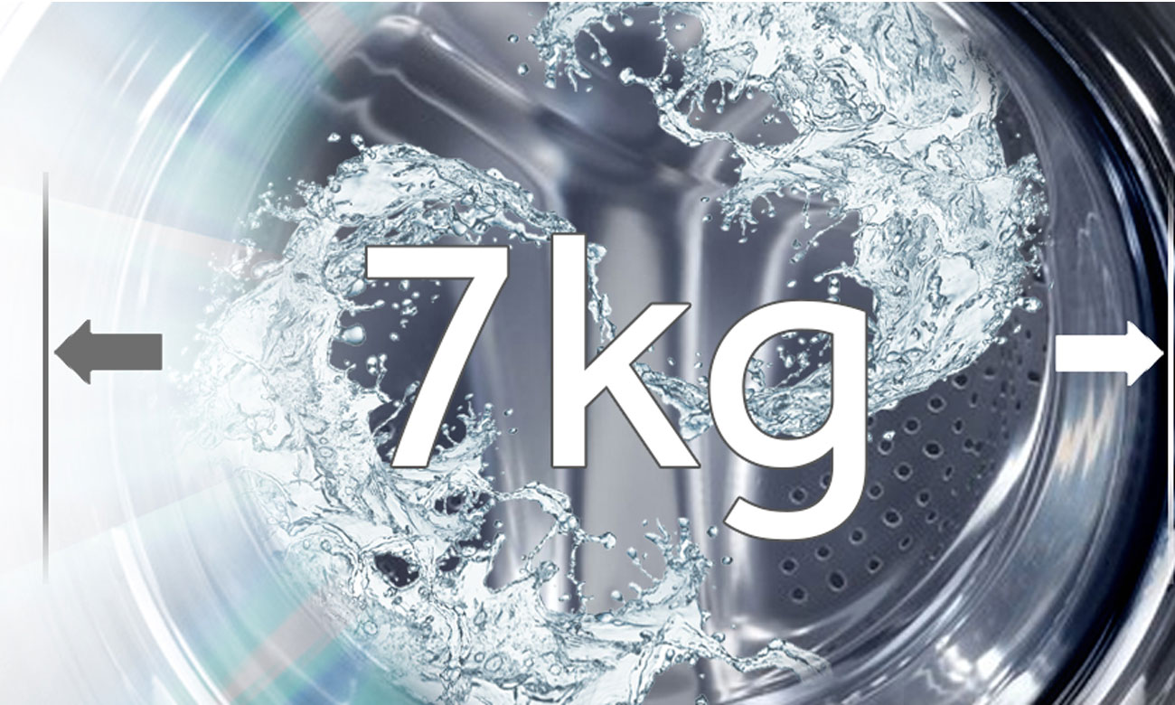 Duża pojemność pralki Haier HW70-12829